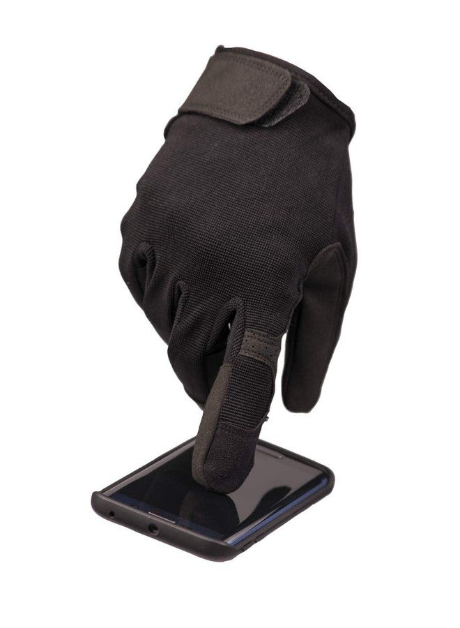Mil-Tec Men's Touch Gloves, Black, Black -, Small