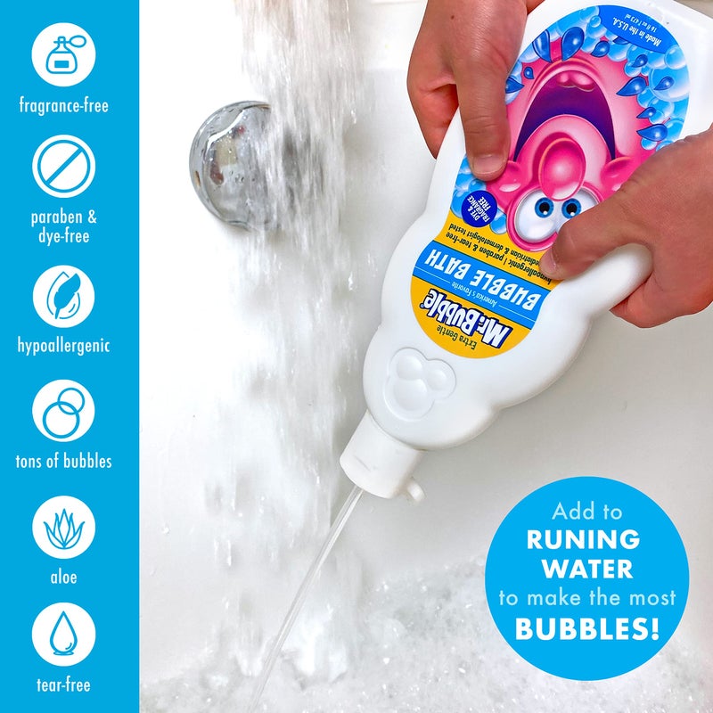 Mr. Bubble Extra Gentle Bubble Bath - Hypoallergenic, Tear Free Bubble Bath Solution Perfect for Sensitive Skin (Pack of 2 Bottles, 16 fl oz Each) - Image 5