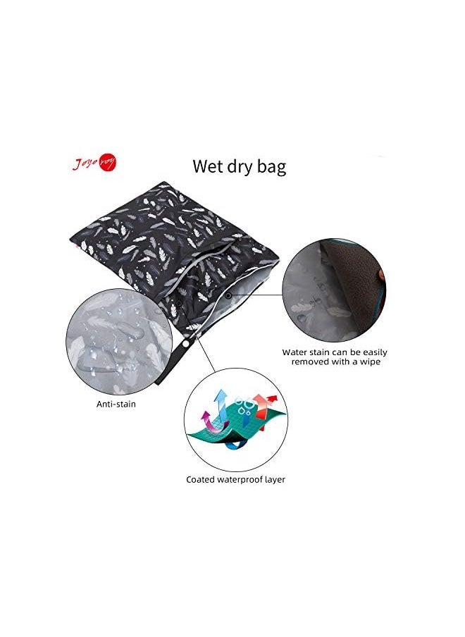 Generic - 3 Packs Wet Dry Bag Wet Bag For Cloth Diapers Wet Bags For Baby Wet Bags Cloth Diaper Wet Bag Wet Bag For Swimsuit Wet Dry Bags For Diaper Bag Baby Wet Bag Cloth Diaper Bag Wet Dry Bags - Image 1