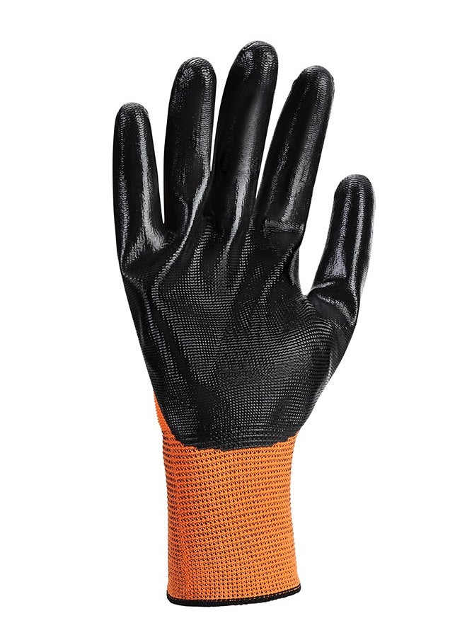 LAWAZIM Cotton Working Gloves -12 Pairs Orange- Protective Non-Slip Rubber Grip with Comfortable Fit Knitted Breathable Fabric - Durable Work Gloves for Gardening Repairs Construction and DIY Projects  - Image 5