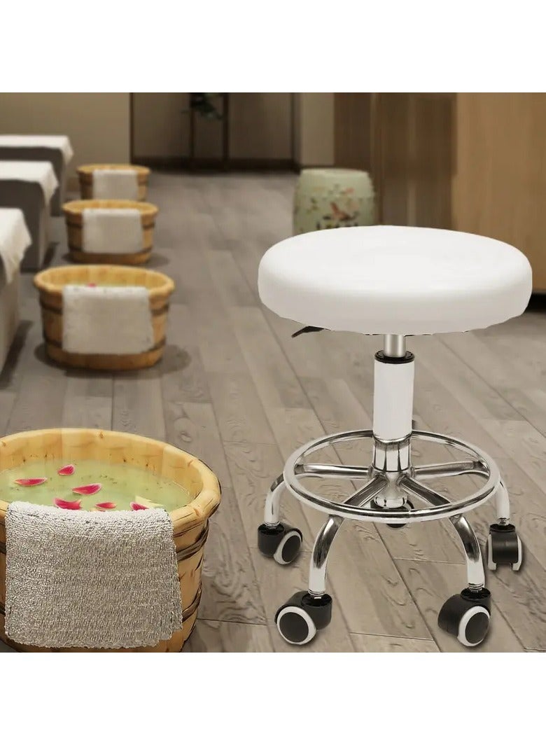 Generic Hydraulic chair Stool with Adjustable Height for Salon Bars Home Office Rolling Rotating Chairs Equipped  5 Wheels - Image 3
