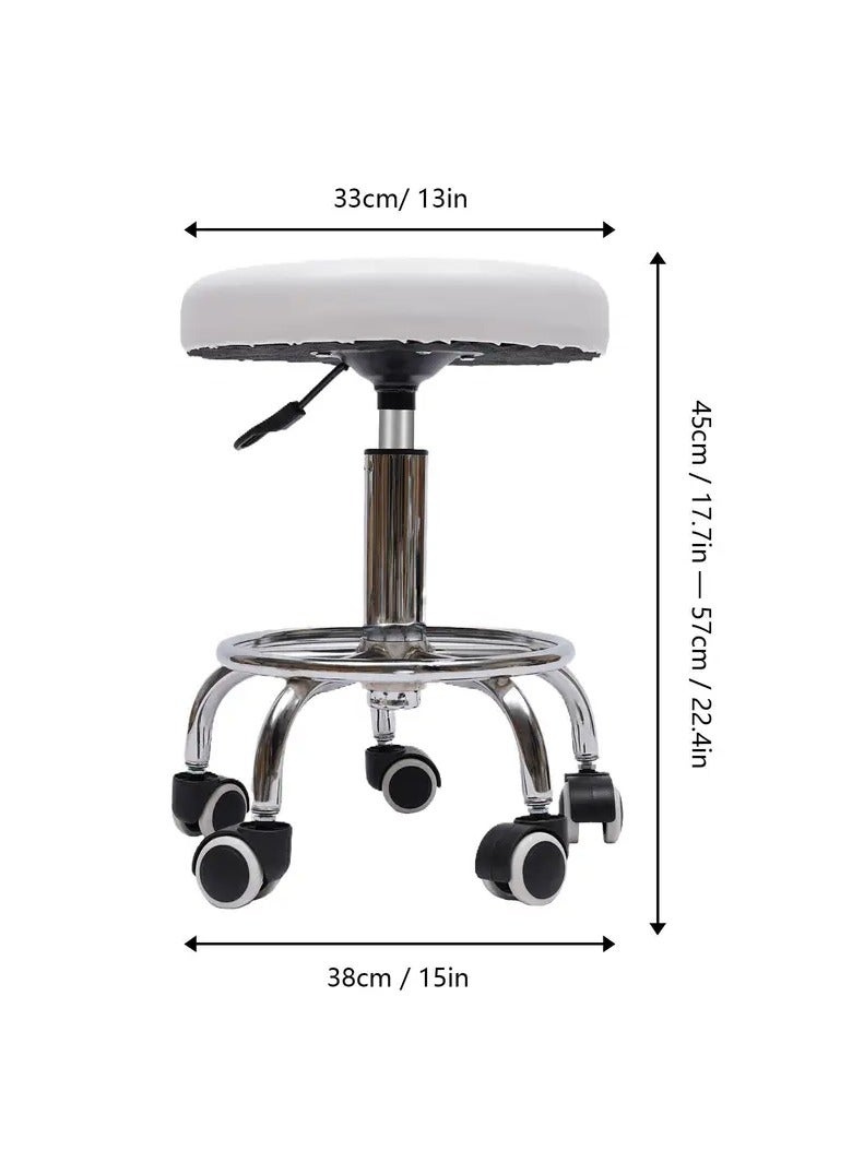 Generic Hydraulic chair Stool with Adjustable Height for Salon Bars Home Office Rolling Rotating Chairs Equipped  5 Wheels - Image 4