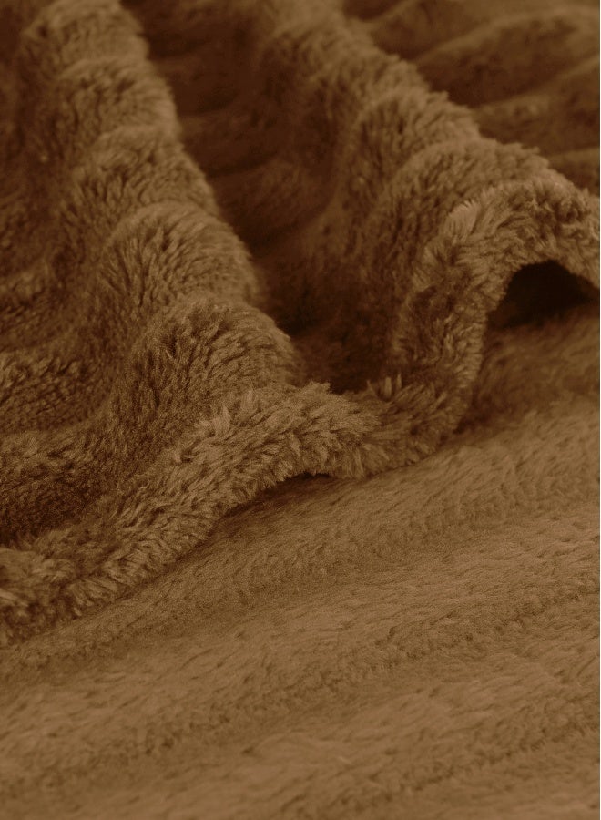 ايست من نون بطانية جاكار مضلعة ثلاثية الأبعاد ناعمة ودافئة مريح، رقيق - Image 5