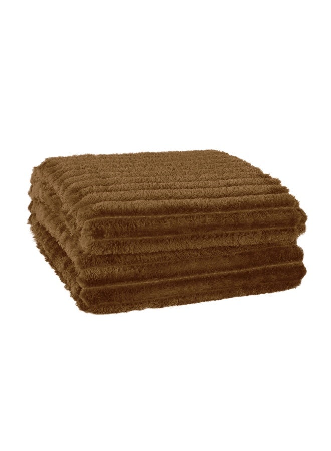 ايست من نون بطانية جاكار مضلعة ثلاثية الأبعاد ناعمة ودافئة مريح، رقيق - Image 2