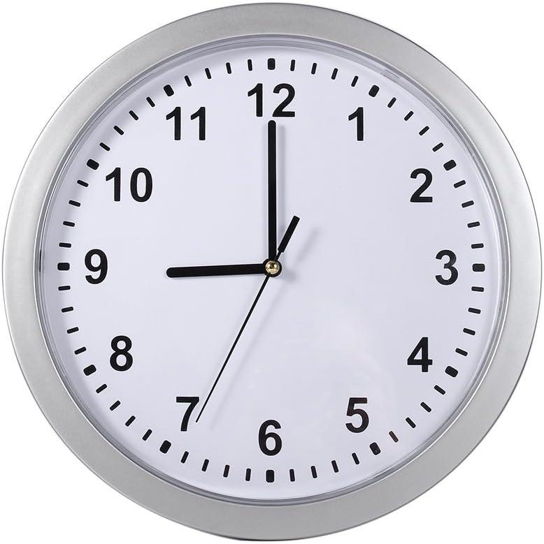 klarako Modern Wall Clock, with 3 Inside Layer, Durable ABS Material, Sliver Color, Multifunction Home Safe Container Box, for Money Stash Jewelry Valuables Cash Storage - Image 1
