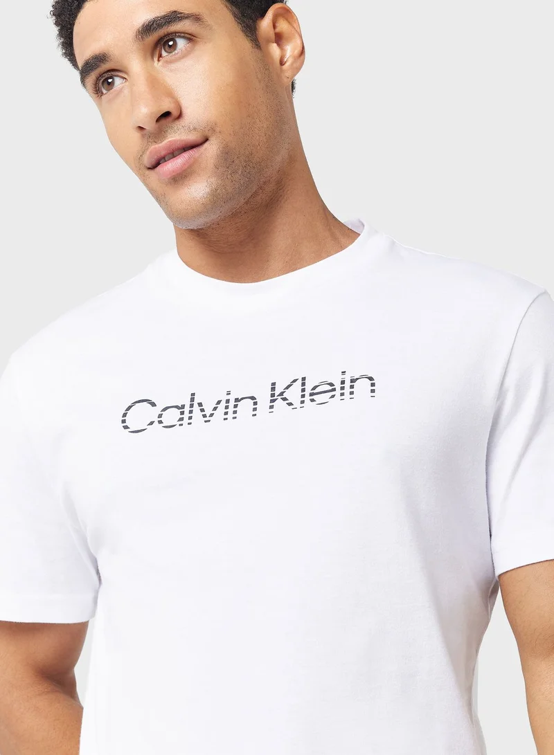 CALVIN KLEIN Logo Crew Neck T-Shirt