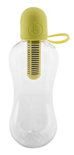 Bobble Classic Water Bottle, Filtered Water, BPA-Free Reusable Bottle, Soft Touch Carry Cap with Replaceable Carbon Filter for Sustainable Water and Hydration 18.5 oz (Lime) - Image 1