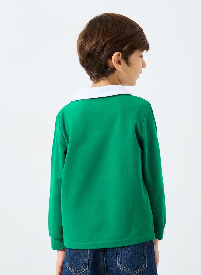 Styli Boys Green Los Angeles Graphic Sweatshirt - Image 5