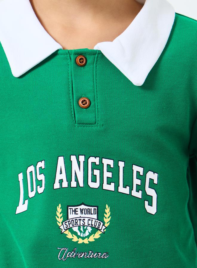 Styli Boys Green Los Angeles Graphic Sweatshirt - Image 4