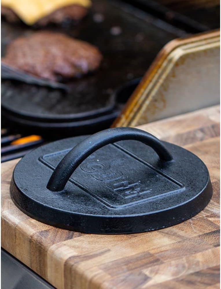Lodge Multi-color available build 6.25" Burger Press, Cast Iron Low wear optimized design - Image 4