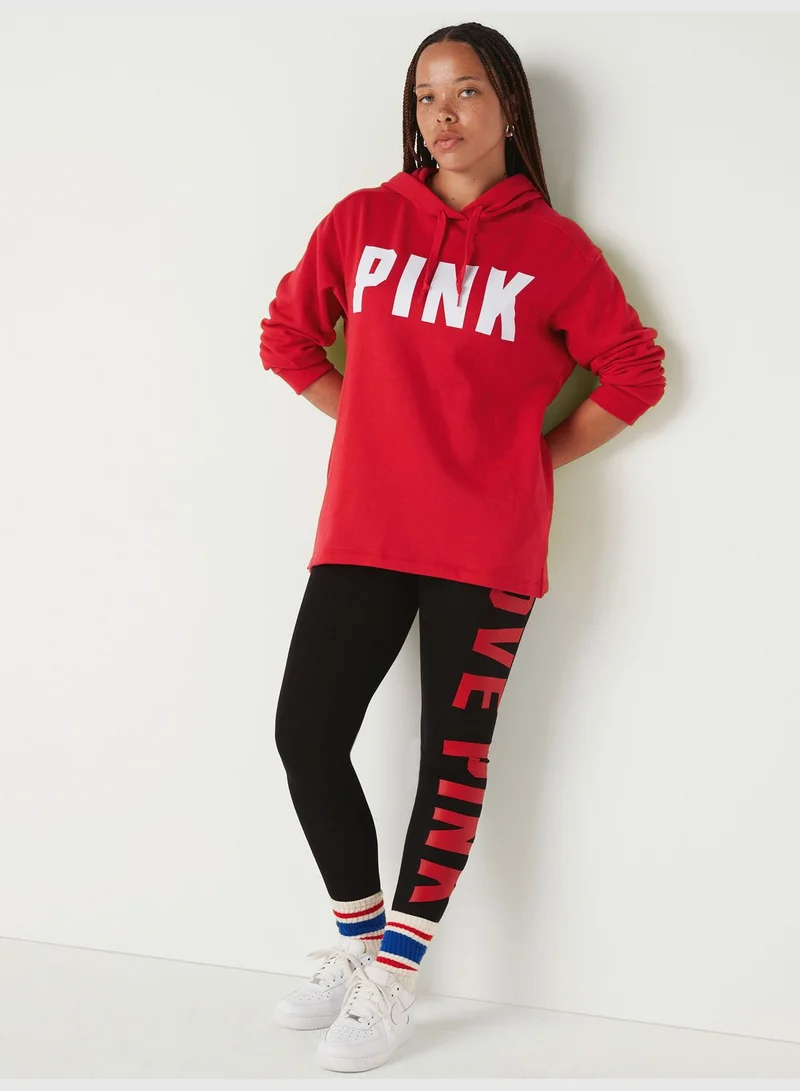 PINK Cotton Foldover Legging in Full Length