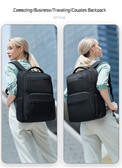ARCTIC HUNTER Classic Travel Laptop Bag, Large Backpack with USB Charging and Headset Port Fits 15.6 Inch Notebook for Men, Black  - Image 3