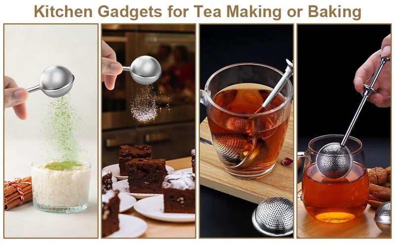 DS ENTERPRISE Stainless Steel Tea Infuser Strainer Spoon Tea Ball, Teapot Filters Tea Interval Diffuser for Coffee Beans, Mesh Style Loose Leaf Filter, Spices, Seasonings for Home or Office. (Tea Infuser Spoon) - Image 3