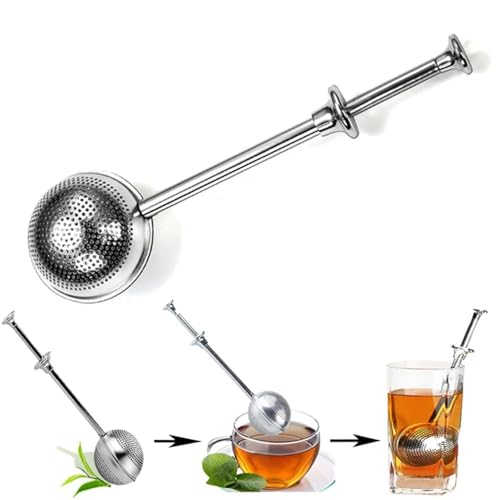 DS ENTERPRISE Stainless Steel Tea Infuser Strainer Spoon Tea Ball, Teapot Filters Tea Interval Diffuser for Coffee Beans, Mesh Style Loose Leaf Filter, Spices, Seasonings for Home or Office. (Tea Infuser Spoon) - Image 5