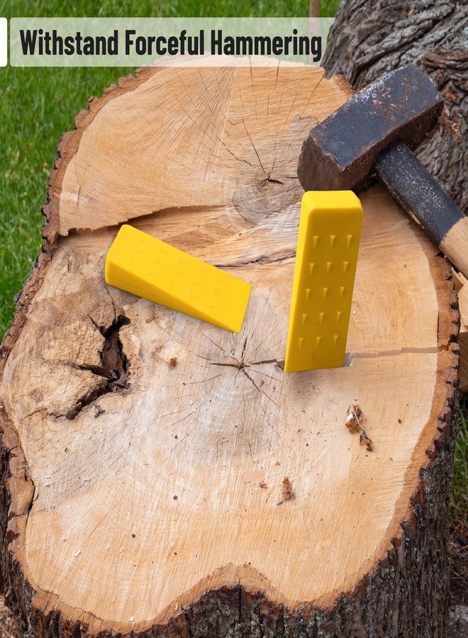 UNCO- Tree Felling Wedges with Spikes, 4Pack, 5.5" & 8" Wedges with Storage Bag, Splitting Wedge, Plastic Wedges, Logging Tools and Equipment, - Image 5