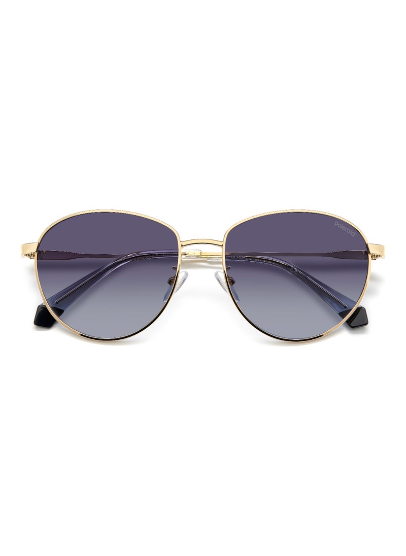 Polaroid Women's Polarized Metal Sunglasses Pld 4171/G/S/X Grey 51 - Lens Size: 50.5 Mm - Gold Grey  - Image 4