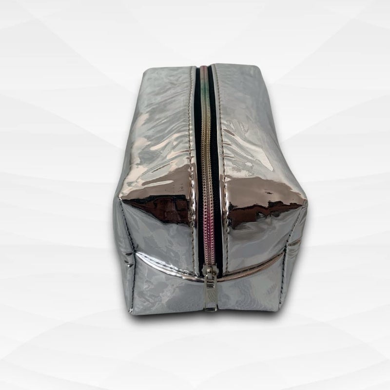 STRUTT Toiletry Bag for Women, Makeup Pouch, Waterproof Cosmetic Case, Makeup Pouch Bag, Travel Organizer Kit (Silver) - Image 4