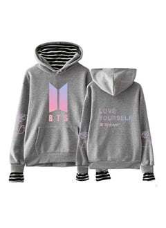 General BTS Love Yourself Concert Hoodie Gray  - Image 1