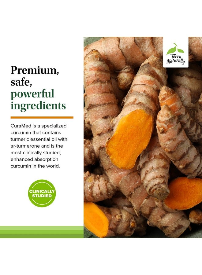 Terry Naturally CuraMed 750mg - Antioxidant Supplement for Brain & Heart Health Support - Dietary Supplement with High-Potency Curcumin Complex - Kidney, Liver & Immune Health Support - 60 Softgels - Image 5