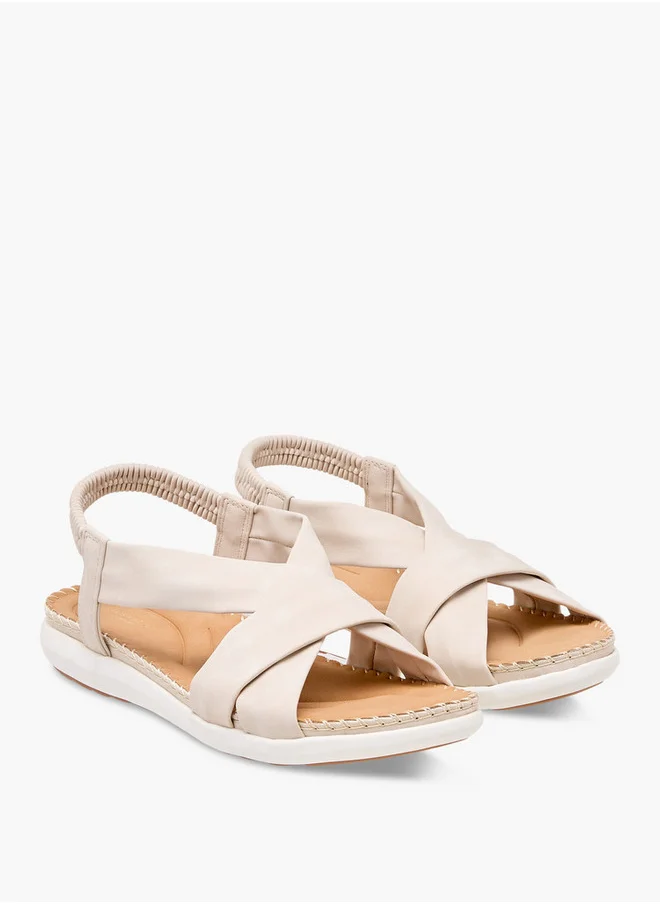 Flora Bella By Shoexpress Solid Cross Strap Slingback Sandals