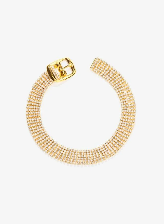 Take Two  Rhinestone Buckle Detail Anklet for Women | Best Price UAE