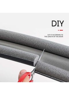 HQ-GAMING Door Draft Stopper, Sound Proof Weather Stripping Blocker 95cm Insulating Dust Proof Double Sided Adjustable Blocker (Color : Black, Size : 1 pcs)  - Image 4