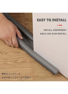 HQ-GAMING Door Draft Stopper, Sound Proof Weather Stripping Blocker 95cm Insulating Dust Proof Double Sided Adjustable Blocker (Color : Black, Size : 1 pcs)  - Image 2