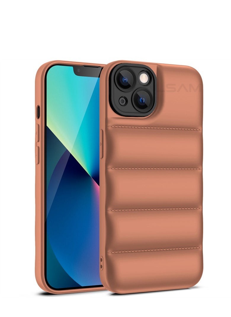 Generic - iPhone 15 Puffer Silicone Case Back Cover - Image 1
