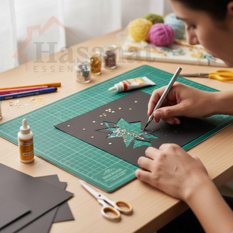 Hasanat Essentials Black Card - Thick Black Paper Sheets - Image 2