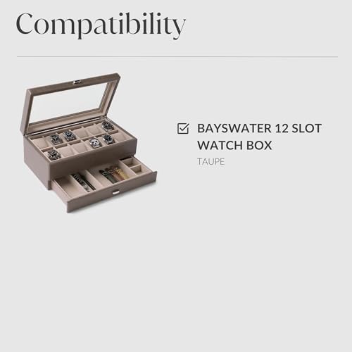 TAWBURY Bayswater Watch Box Pillows - Small | 18cm/7.1" Circumference | 5.1cm/2" Width | Compatible with Bayswater 12 Slot Watch Box (Taupe) | Pack of 12 Pillows (Beige/Cream) - Image 5