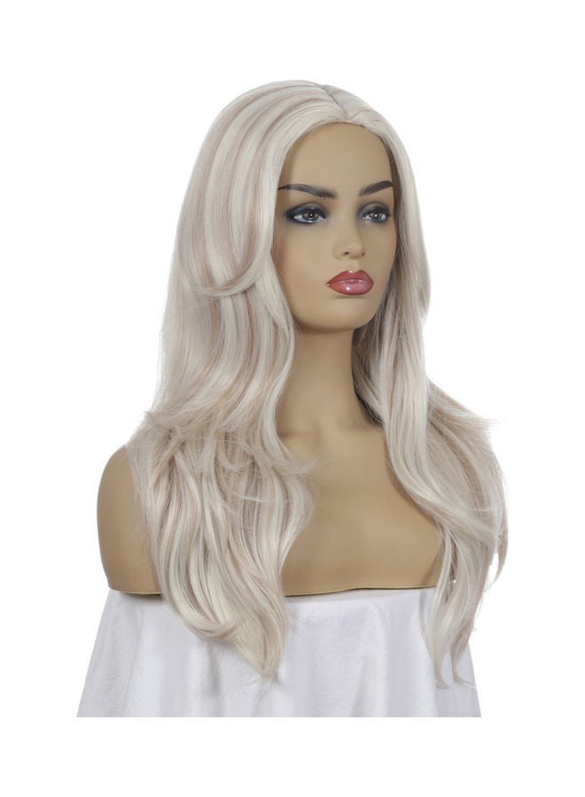 NIBEMINENT Wig With Cap Light Gold 24x4.2x16cm - Image 5