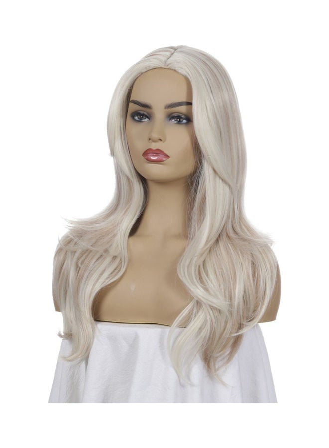 NIBEMINENT Wig With Cap Light Gold 24x4.2x16cm - Image 4