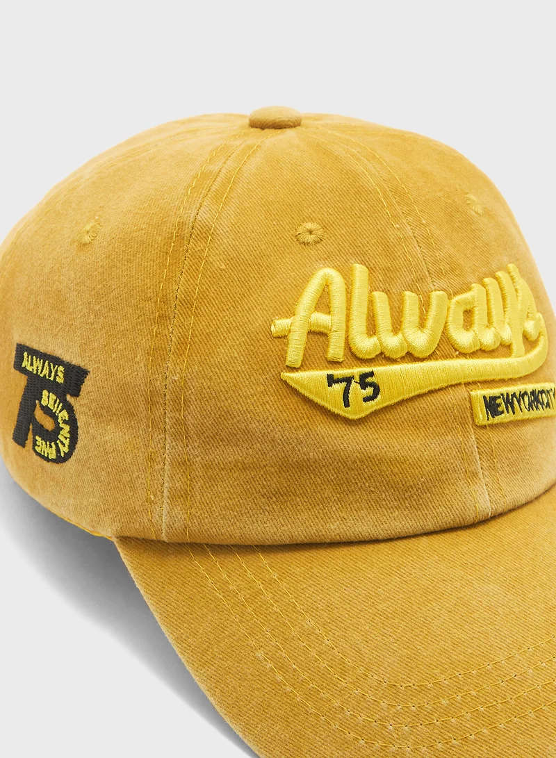 Seventy Five Embroidered Casual Cap