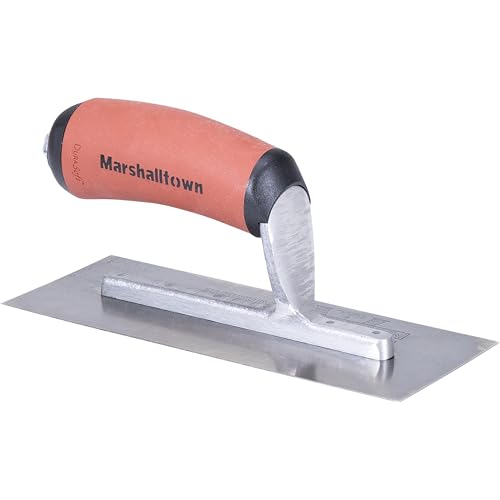 Marshalltown Mini Trowel, 8 Inch x 3 Inch Carbon Steel Blade, Finish Concrete Steps, Countertops and More, Made in The USA, 11D - Image 1