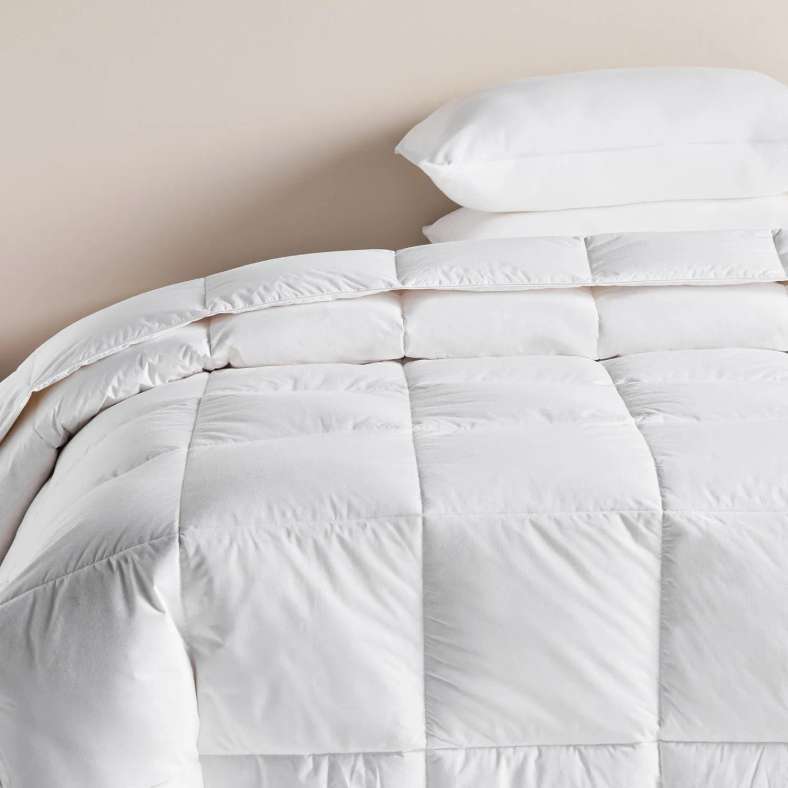 Pan Home Grandeur European Goose Feather Down 10.5 Tog Extra Warm Super King Duvet 260x220cm - White - 122ATO9900738 - Image 2