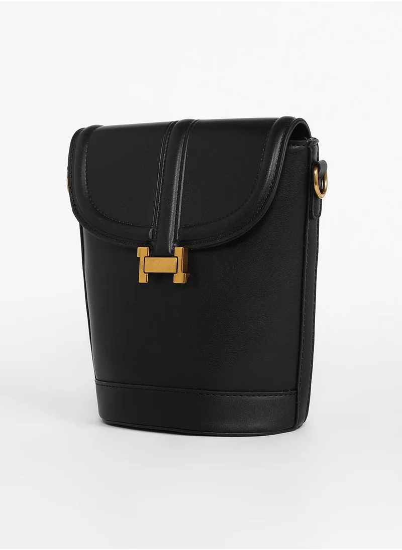 Haute Sauce The Monogram Sling Bag - Midnight Black