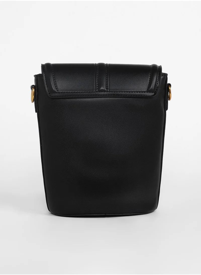 Haute Sauce The Monogram Sling Bag - Midnight Black