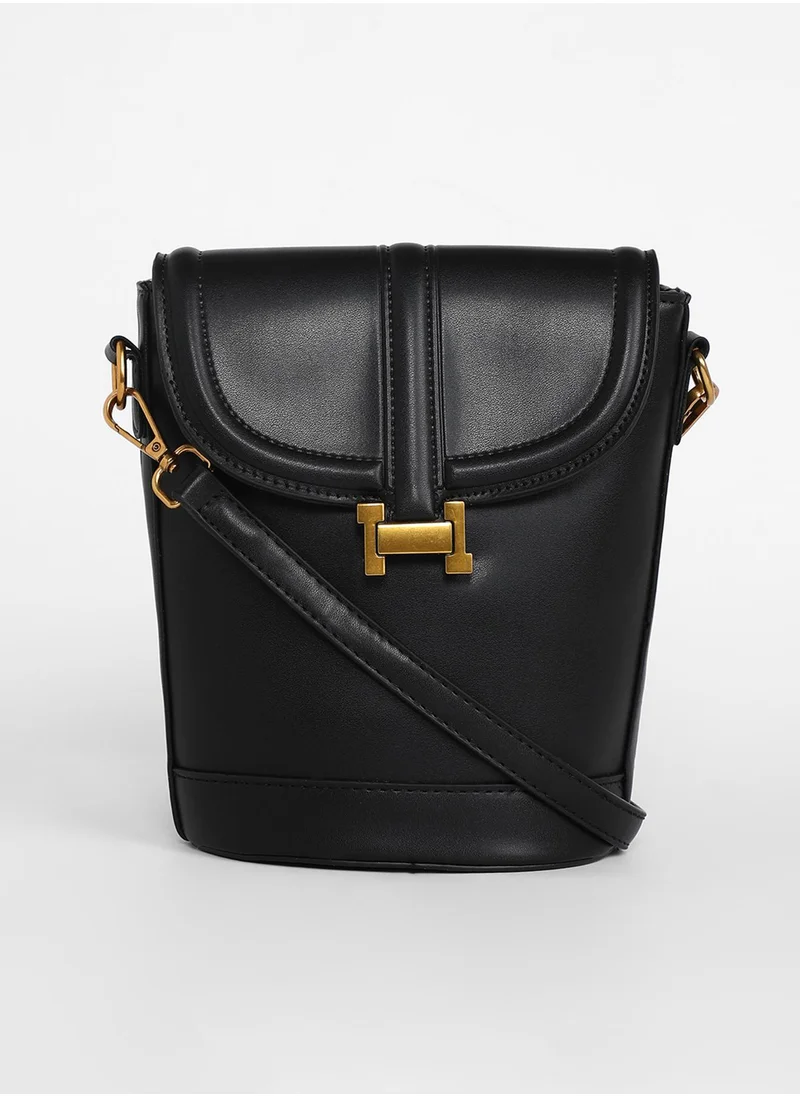 Haute Sauce The Monogram Sling Bag - Midnight Black