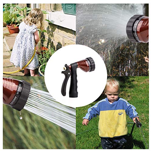 GREEN MOUNT Water Hose Nozzle Spray Nozzle, Metal Garden Hose Nozzle with Adjustable Spray Patterns, Perfect for Watering Plants, Washing Cars - Image 2