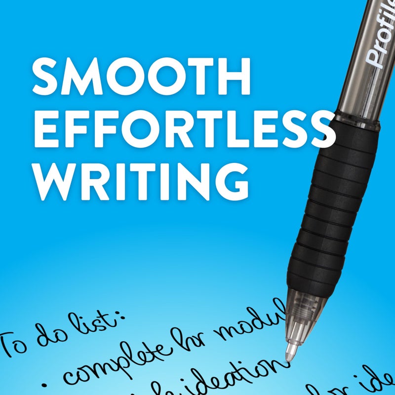 Paper Mate أقلام حبر جاف قابلة للسحب من Paper Mate، بلون غامق (1.4 مم)، ألوان متنوعة، 12 قلمًا - Image 5