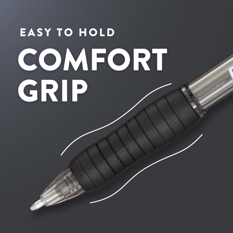 Paper Mate أقلام حبر جاف قابلة للسحب من Paper Mate، بلون غامق (1.4 مم)، ألوان متنوعة، 12 قلمًا - Image 3