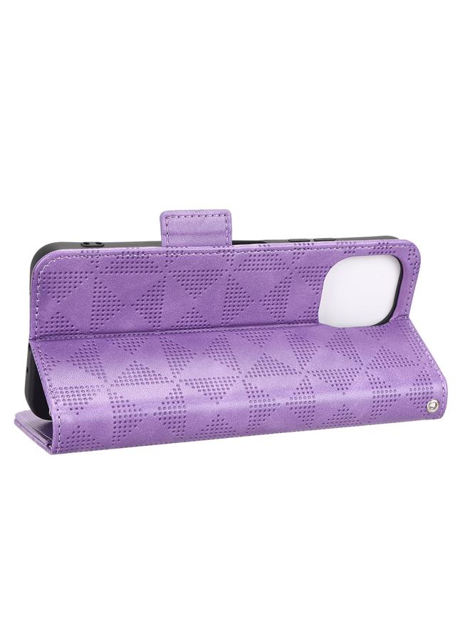 زبون جراب هاتف Huawei nova Y61 مصنوع من الجلد بتصميم مثلث متماثل - Image 5