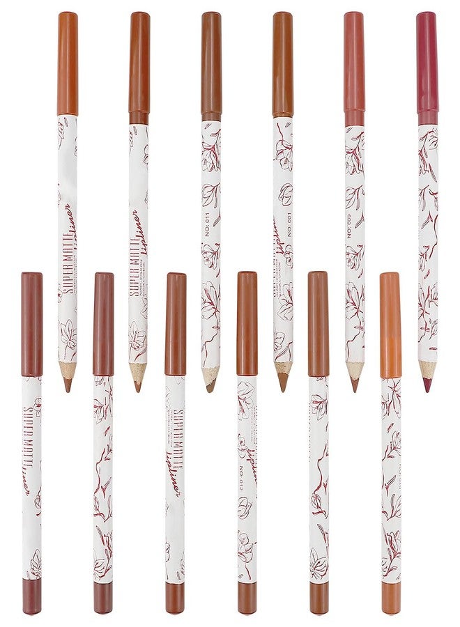 UPIQNG 12 Colors Matte Lip Liner Lipliner Pencil Velvet Lip Liner Slim Lip Pencil Smooth Lipsticks Waterproof Long Lasting Lip Liner Makeup Supplies Lip plumper Cosmetic Set - Image 1