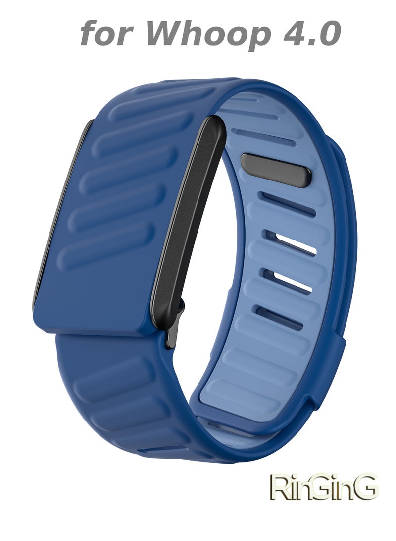 RinGinG Sport Silicone Replacement Band Compatible with Whoop 4.0 Wearable Fitness & Activity Tracker, Durable, Comfortable & Breathable and Adjustable Wristband Replacement Strap Easy to Use and Perfect for Every Occasion - Image 1