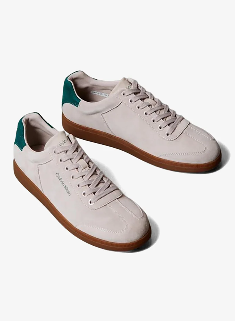 CALVIN KLEIN Chateau/Galapagos Green 0YF Cupsole Low Top Lace Up Sneakers for Men | Best Price UAE