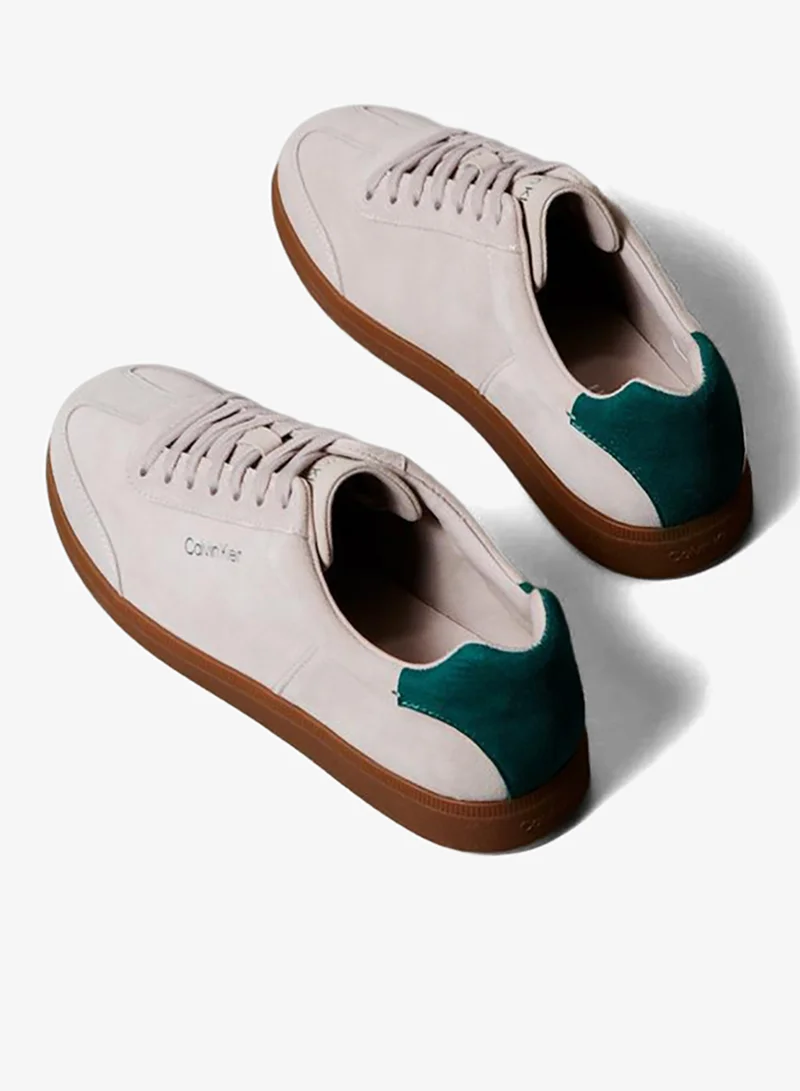CALVIN KLEIN Chateau/Galapagos Green 0YF Cupsole Low Top Lace Up Sneakers for Men | Best Price UAE