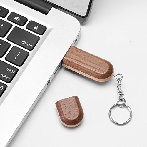 Fire Stone USB Flash Drive Two-Tone Color Wood USB 2.0 Memory Stick Pen Drives with Wooden Box (16GB-2.0) - Image 4