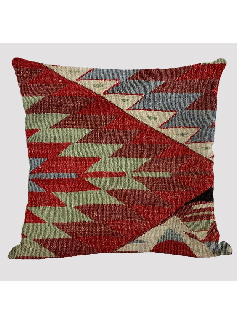 4 قطعة البوهيمي وسادة القضية الوطنية الكتان القضية متعددة الألوان 45x45cm بدون وسادة - Image 4