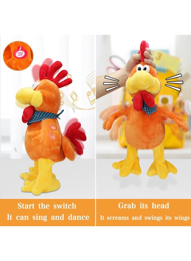 Interactive Singing Chicken Plush Toy 33Cm Chirping Musical Soft Toy – Cute Gift For Kids Girls Engagement & Birthday - Image 4