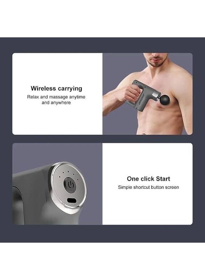 Generic Electric Deep Tissue Handheld Massager – Portable Percussion Vibration Therapy Tool for Muscle Pain Relief, Adjustable Speed, Ergonomic Design, Ideal for Post-Workout Recovery, Home & Gym Use  - Image 2